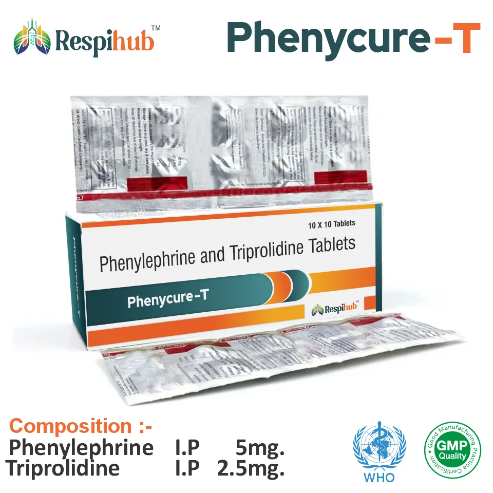 Phenylephrine 5mg + Triprolidine 2.5mg Tablet PCD Pharma Franchise